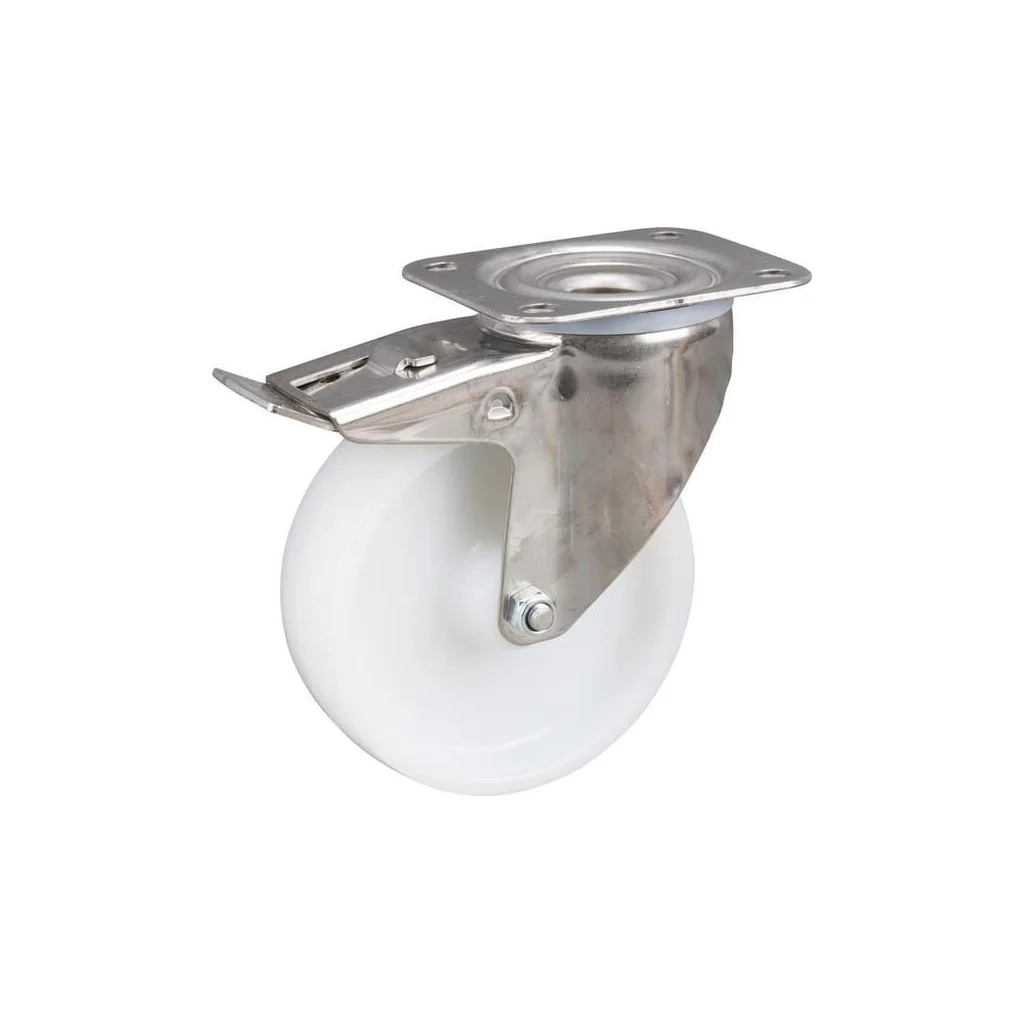 [AMAT2-214095] Roți pivotante din oțel inoxidabil, cu suprafață de rulare din plastic 8477UOO125P62