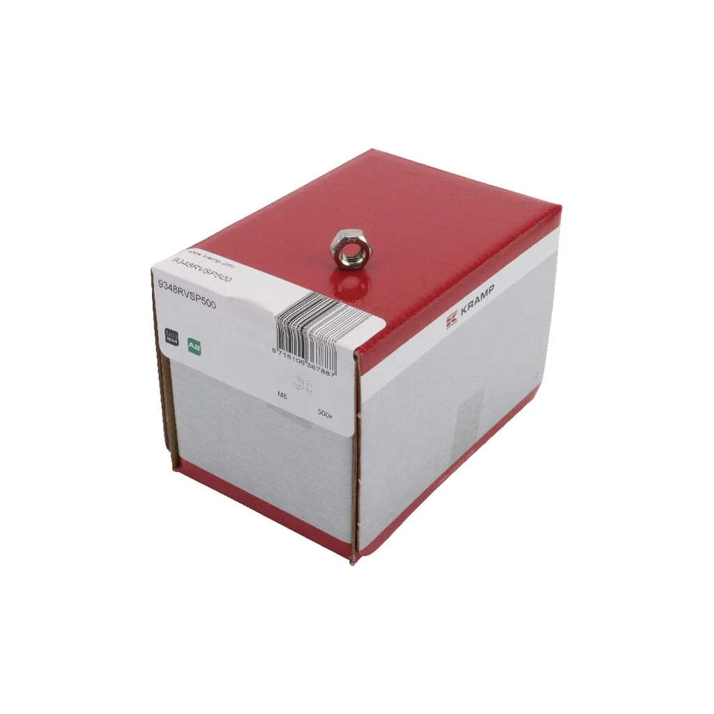 [AMAT2-226375] Piuliţă hexagonală DIN934 M8x1,25mm oțel inoxidabil A2 500 buc. Kramp 9348RVSP500