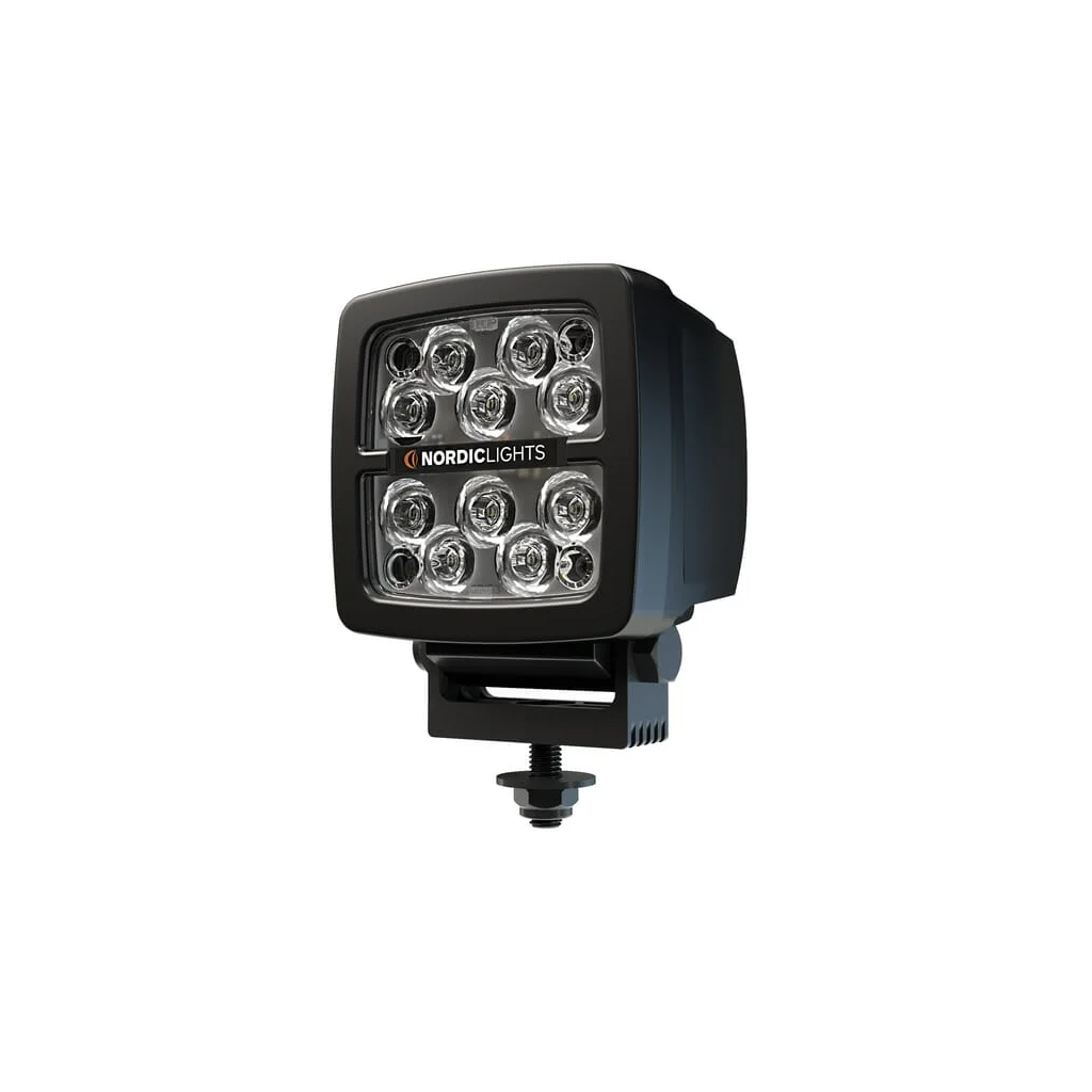 [AMAT2-233059] Lumină de lucru LED, 42W, 400lm, pătrată, 12/24V, albastră, prindere cu șurub, Deutsch 2 pini, spot, 10 LED-uri, Scorpius 400 Blue de Nordic Lights 984801B