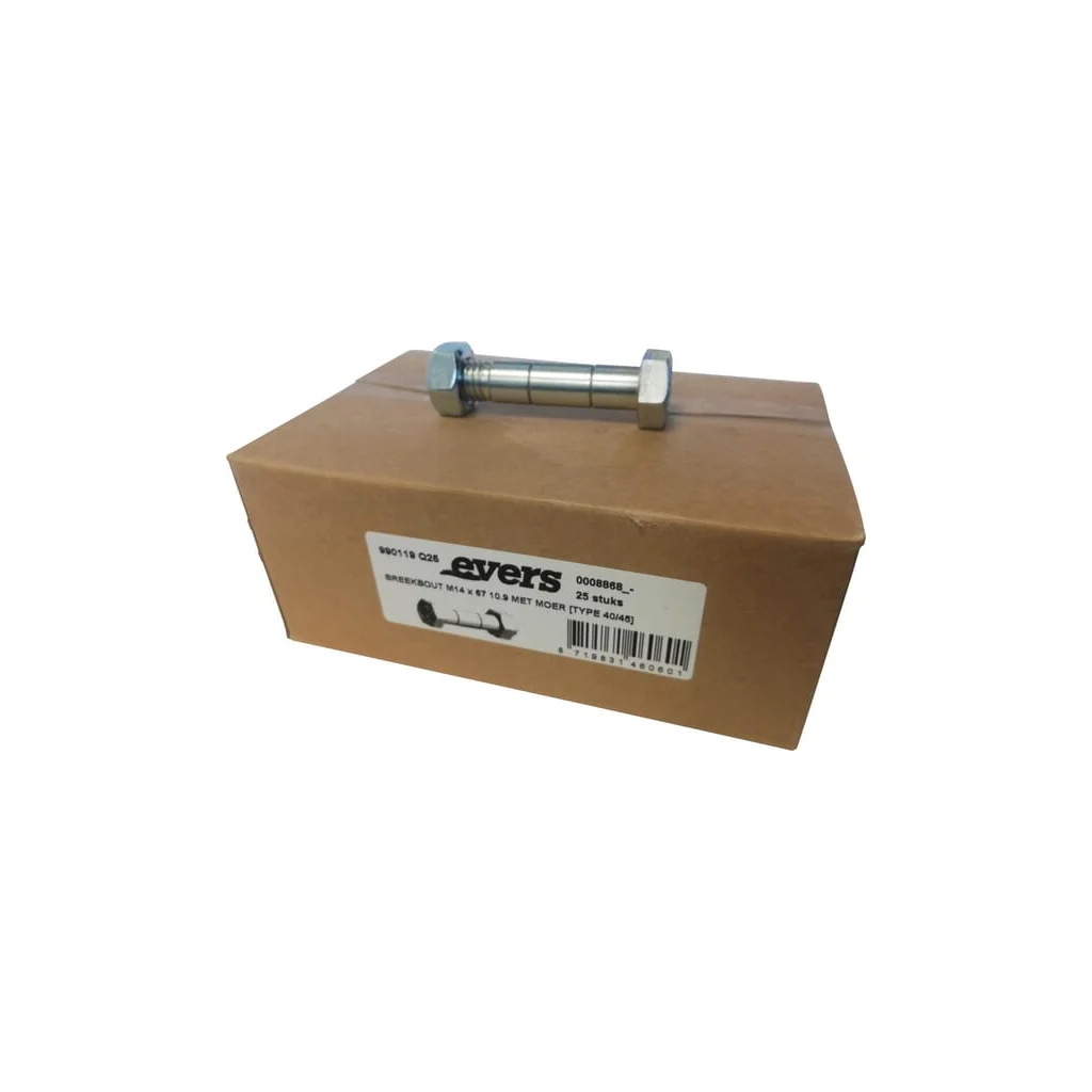 [AMAT2-233113] Șurub de forfecare cu piuliță (25x) M14x67 10.9 TIP 40/45 990119Q25