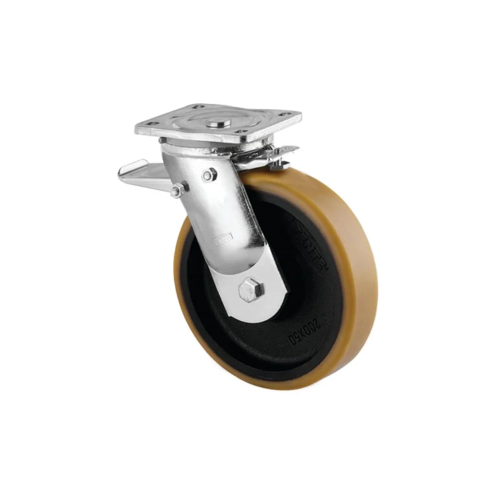 [AMAT2-229969] Roată pivotantă, placă și furcă sudate, galvanizată 9682FTP125P63