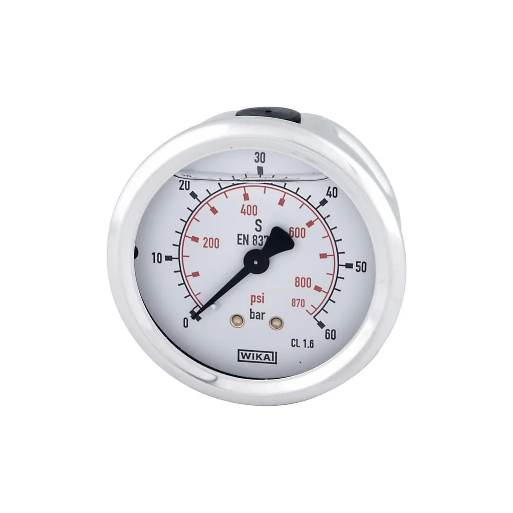 [AMAT2-259178] Manometru cu glicerină Ø63 mm, 60 bar, racord spate 1/4" B711W063060T