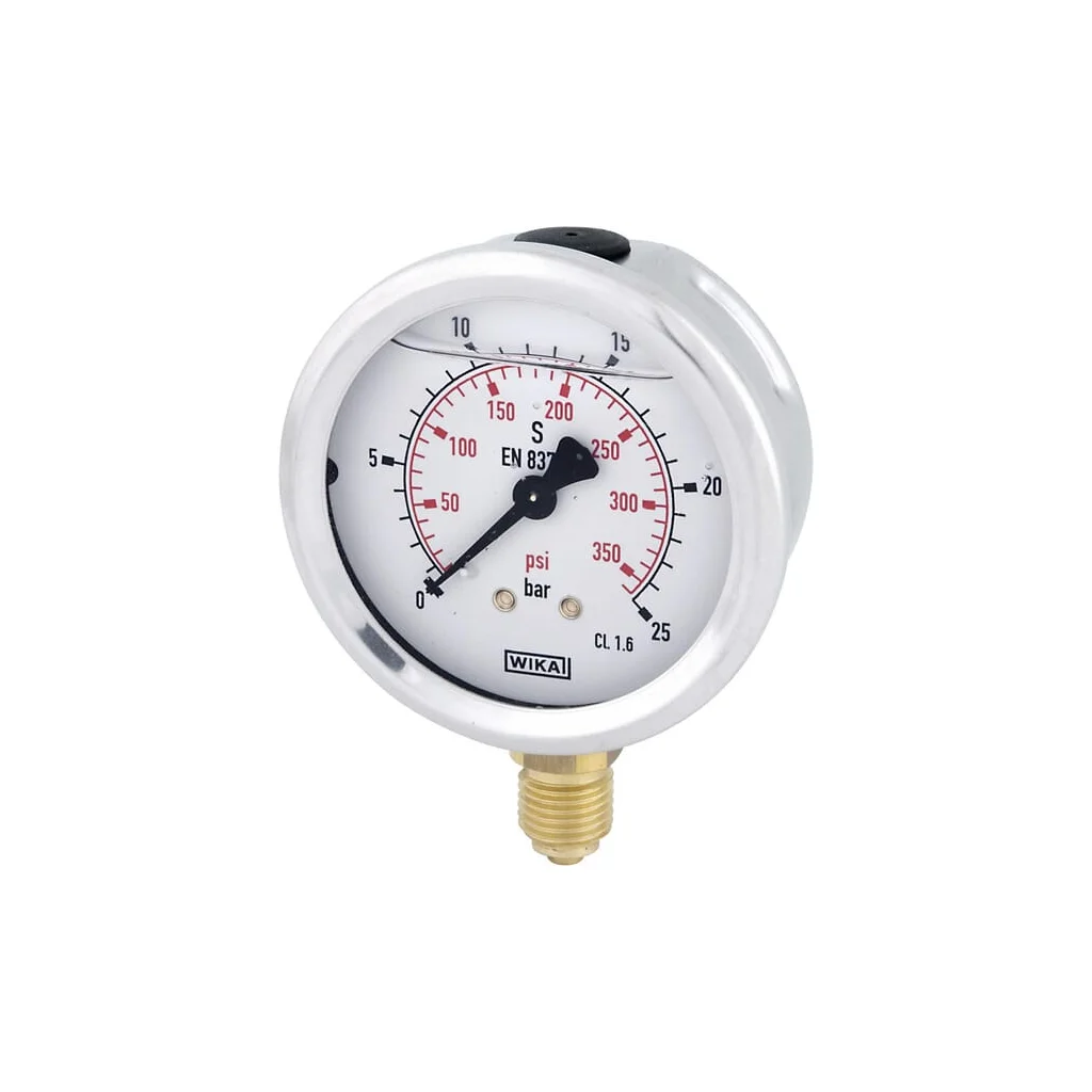 [AMAT2-259217] Manometru cu glicerină Ø63 mm, 25 bar,racord inferior 1/4" B711W063025D