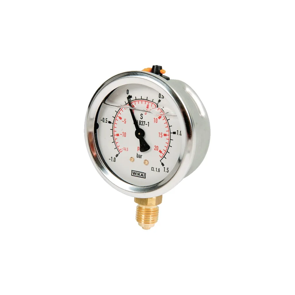 [AMAT2-259237] Manovacuometru Ø63 mm, de la -1 până la +1,5 bari, racord inferior  1/4" B711WM0631015D