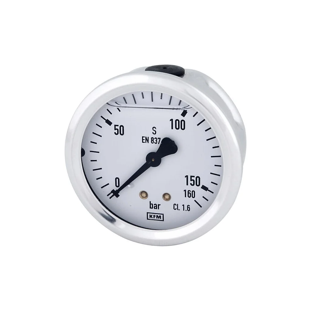 [AMAT2-259342] Manometru cu glicerină Ø63 mm, 160 bar, racord spate 1/4" B711W063160T