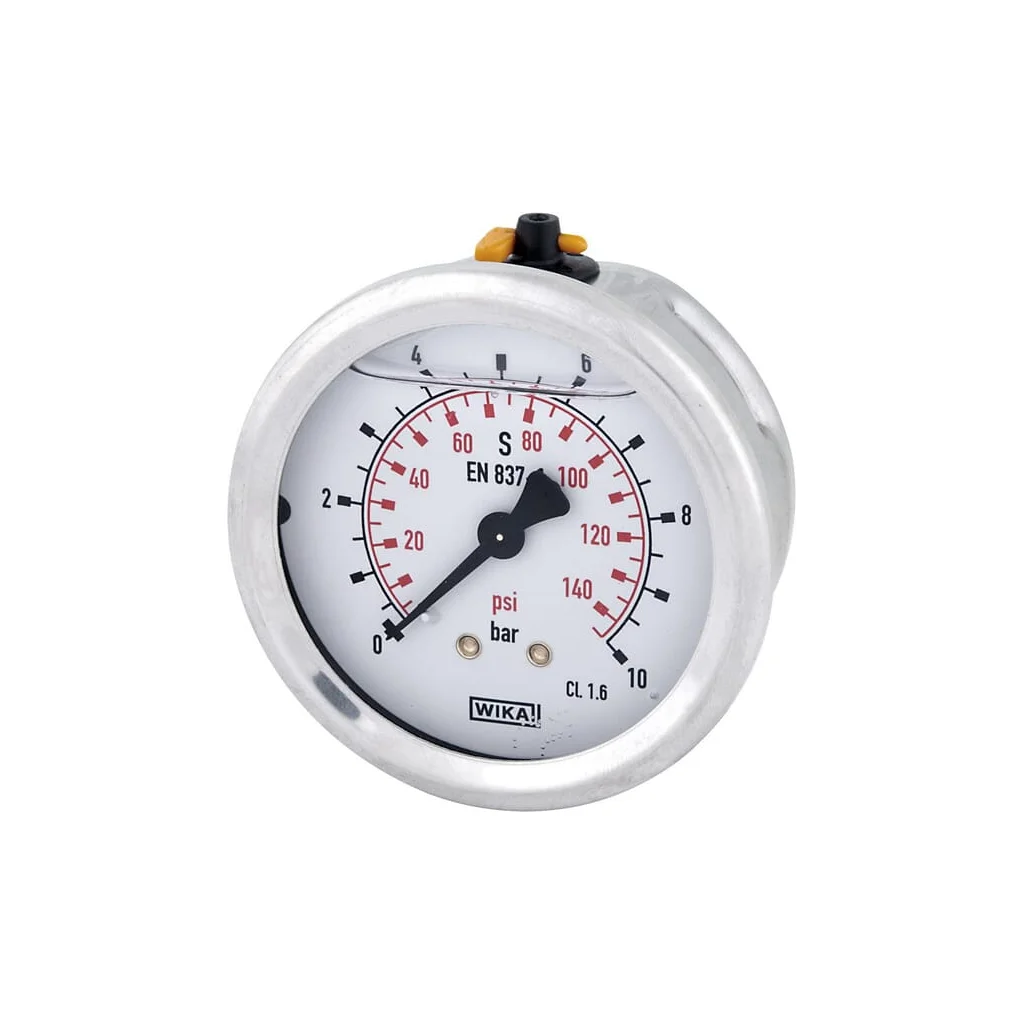 [AMAT2-259345] Manometru cu glicerină Ø63 mm, 10 bar, racord spate 1/4" B711W063010T