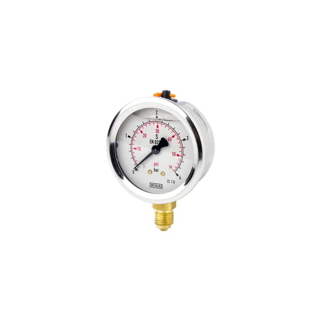[AMAT2-259395] Manometru cu glicerină Ø63 mm, 4 bar,racord inferior 1/4" B711W063004D
