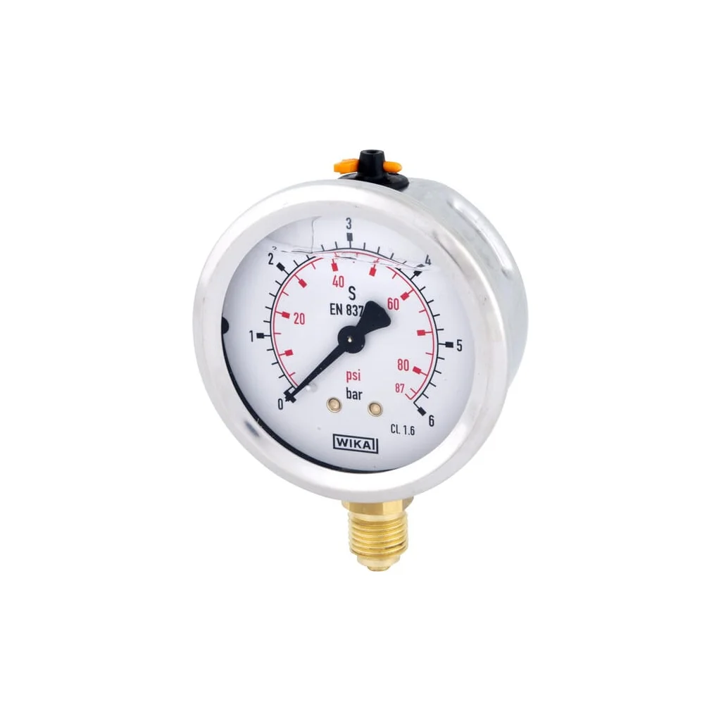 [AMAT2-259496] Manometru cu glicerină Ø63 mm, 6 bar,racord inferior 1/4" B711W063006D