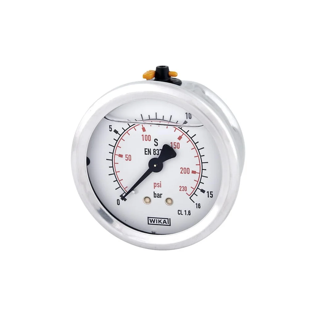 [AMAT2-259806] Manometru cu glicerină Ø63 mm, 16 bar, racord spate 1/4" B711W063016T