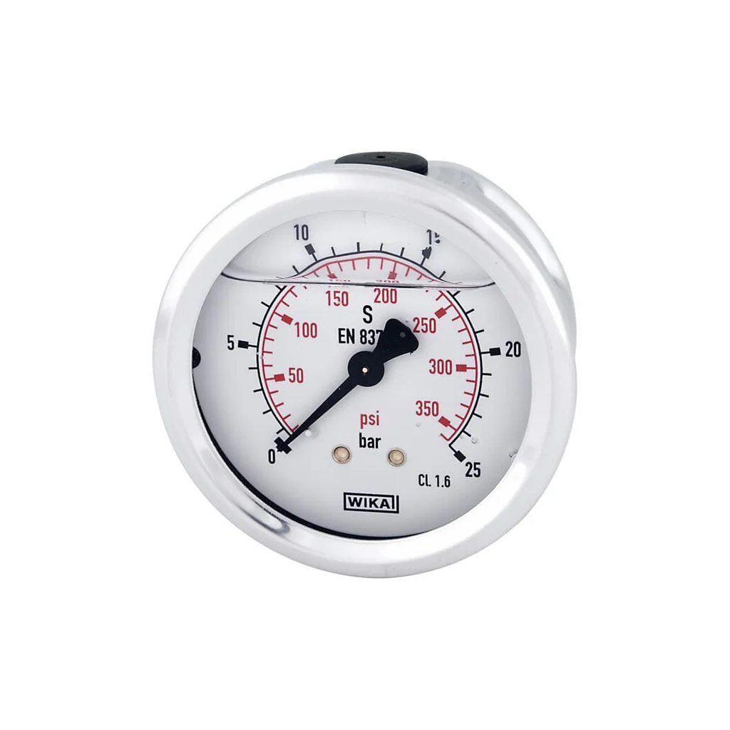 [AMAT2-259820] Manometru cu glicerină Ø63 mm, 25 bar, racord spate 1/4" B711W063025T