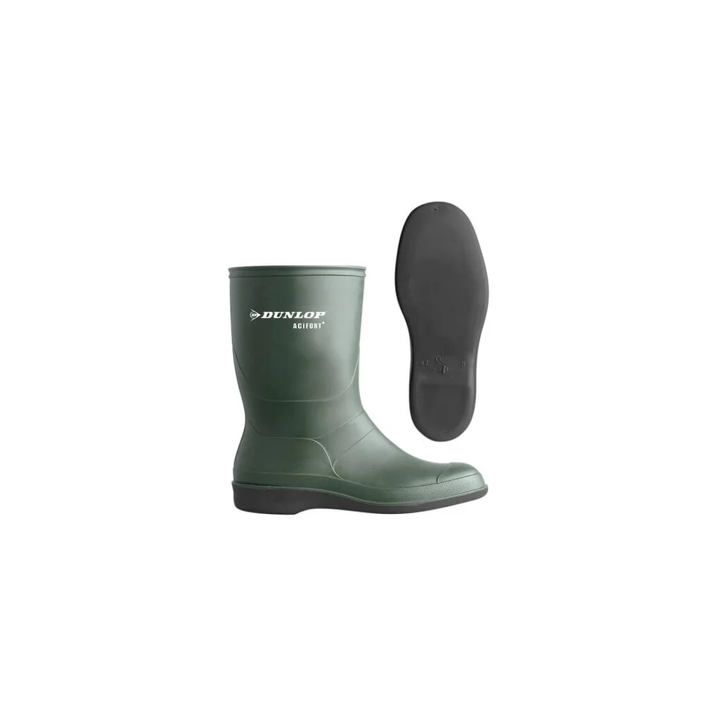 [AMAT2-259952] Cizme verzi mărimea 6,5, tip Wellington, Acifort® Biosecure, din piele de vițel B55063140