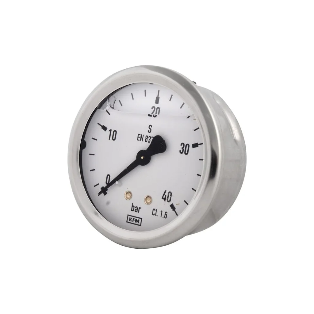 [AMAT2-260055] Manometru cu glicerină Ø63 mm, 40 bar, racord spate 1/4" B711W063040T