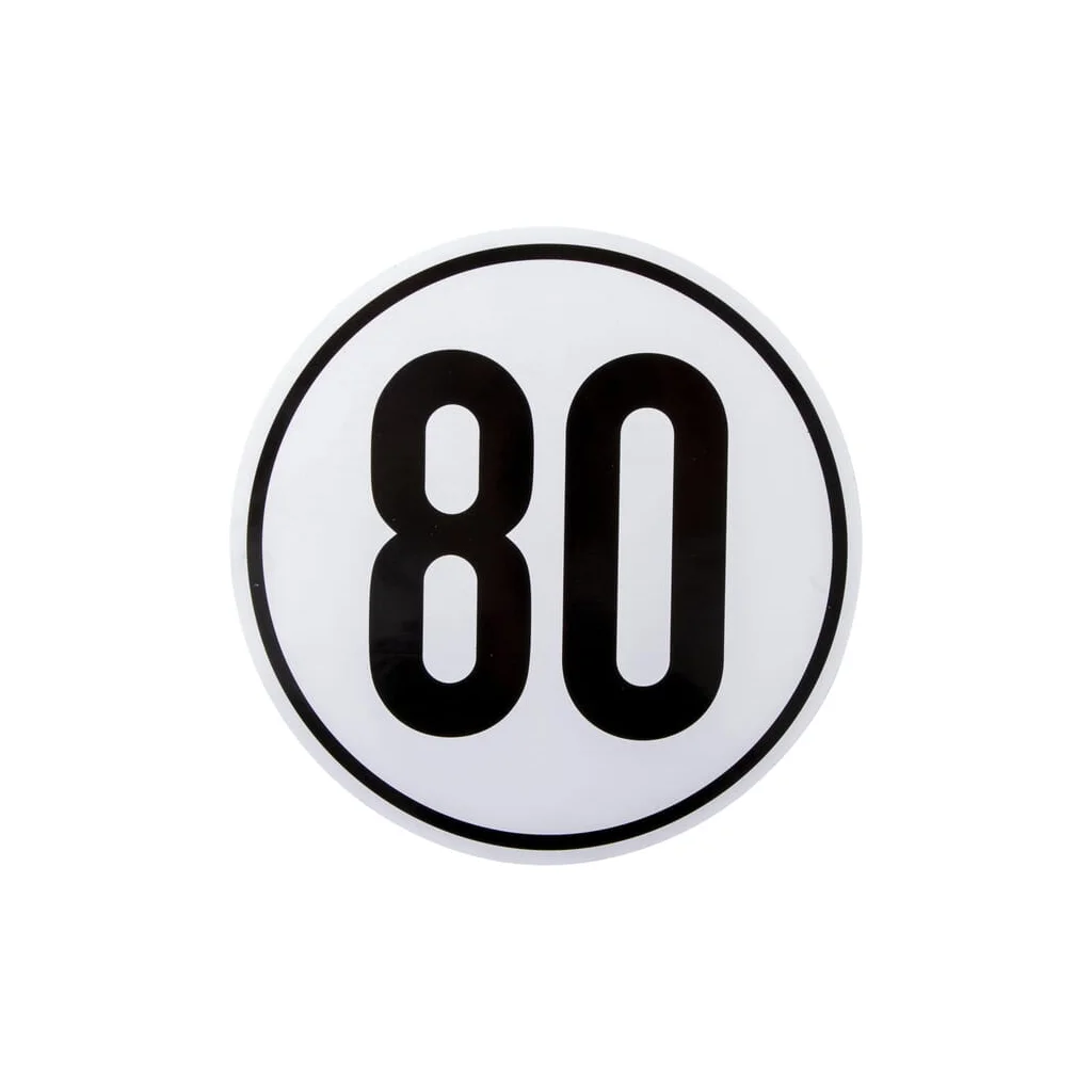 [AMAT2-260856] Plăcuţă indicatoare 80km BF80
