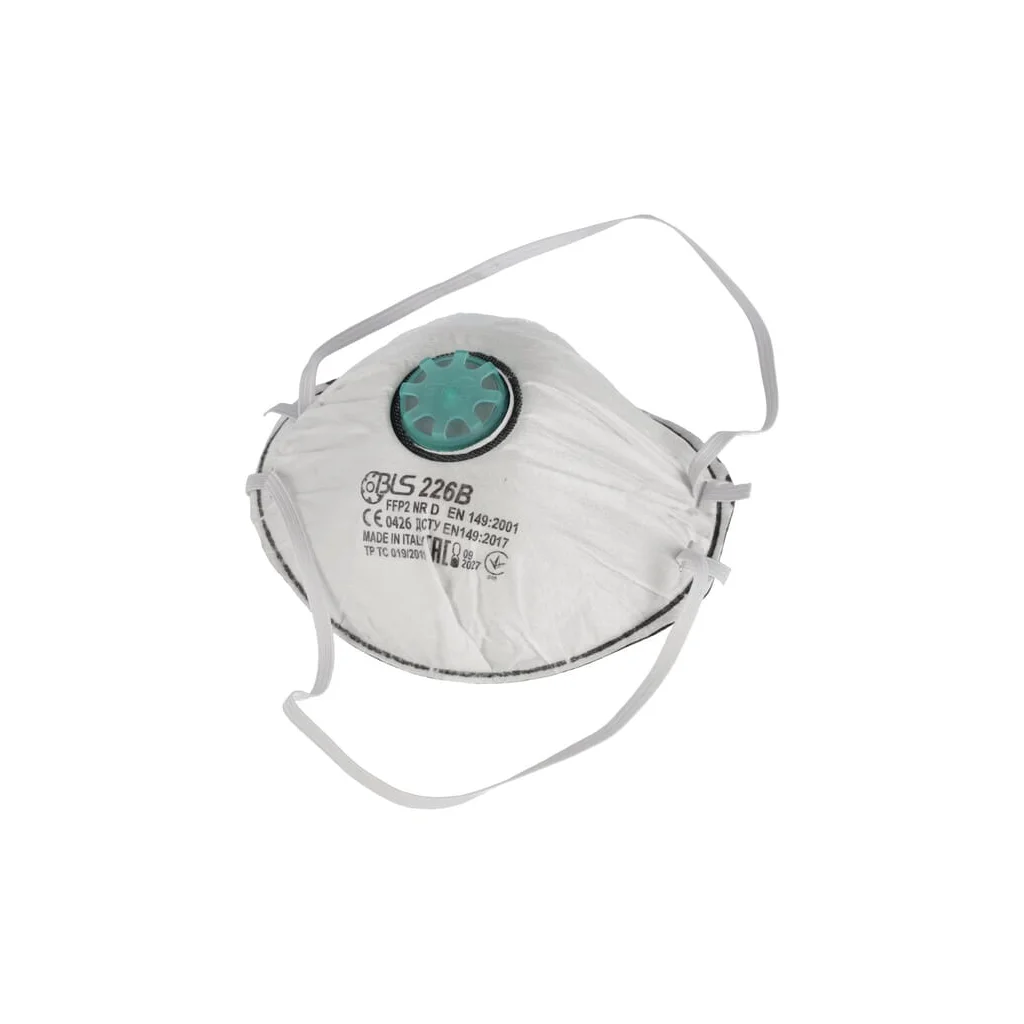 [AMAT2-262025] Mască facială 226B FFP2 NR D carbon, cu supapă 10 buc. BLS BLS8006154P010