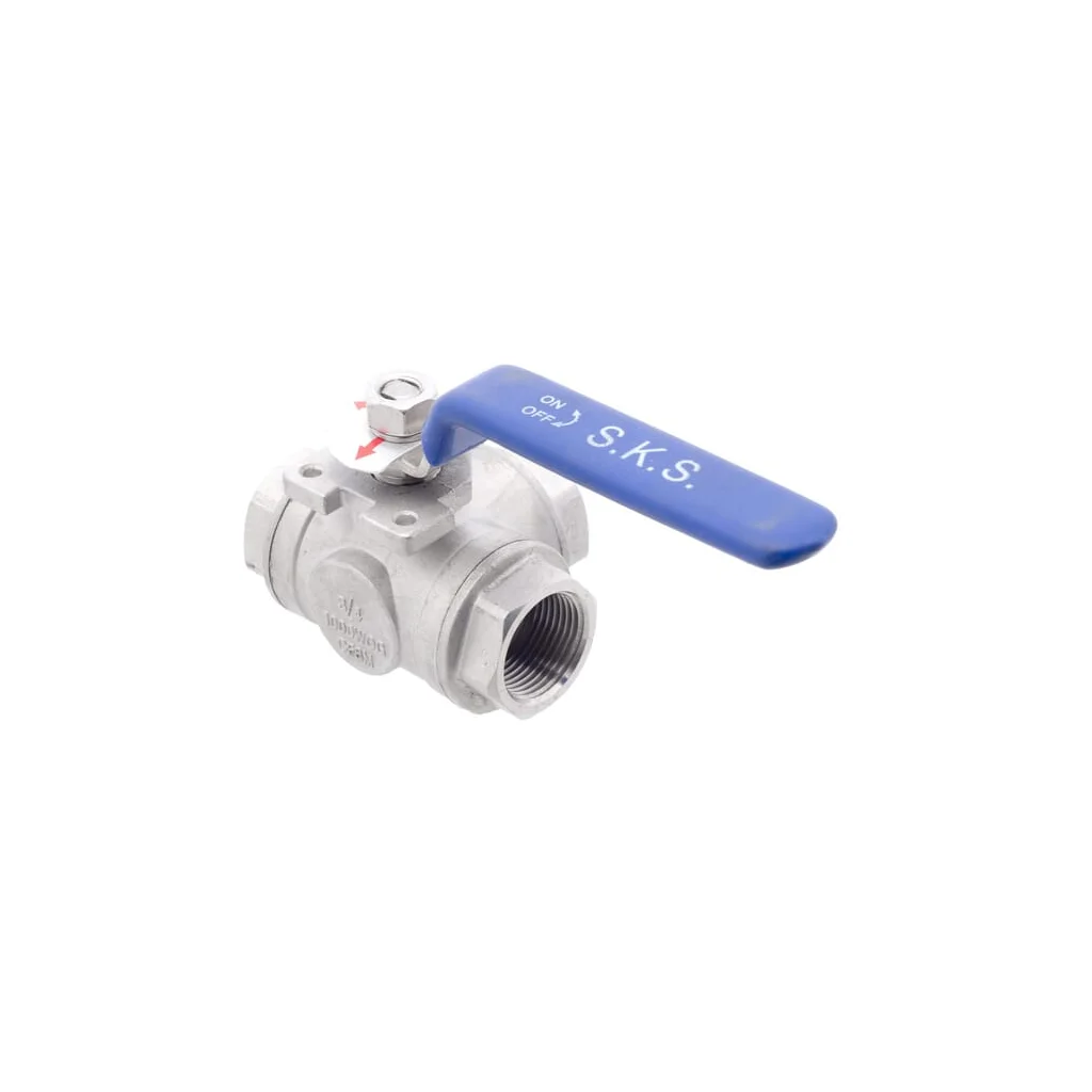 [AMAT2-262649] Robinet cu bilă 3 căi T 3/4" oțel inoxidabil BV3T34FSS