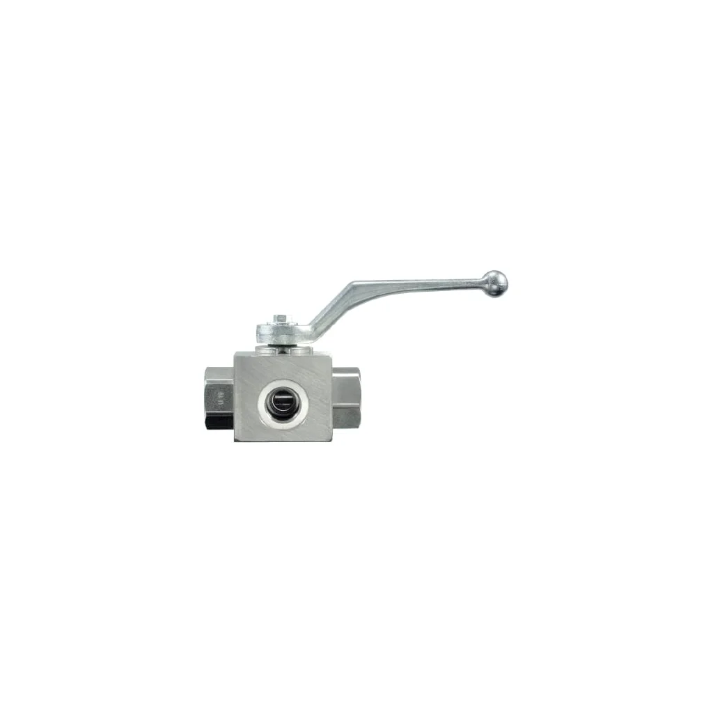 [AMAT2-262856] Robinet cu bilă cu trei căi cu orificiu în T 1/4" BSP SS BV3B04TSS