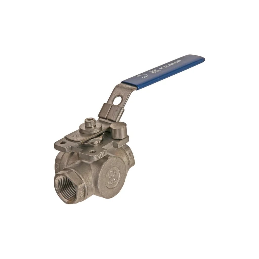[AMAT2-263070] Robinet cu bilă 3 căi L 1/2" oțel inoxidabil BV3L12FSS