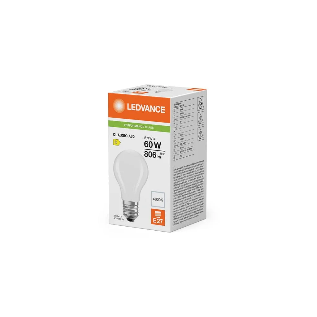 [AMAT2-270927] Lampă LED 5.9W 840 E27 CLA60840FG5