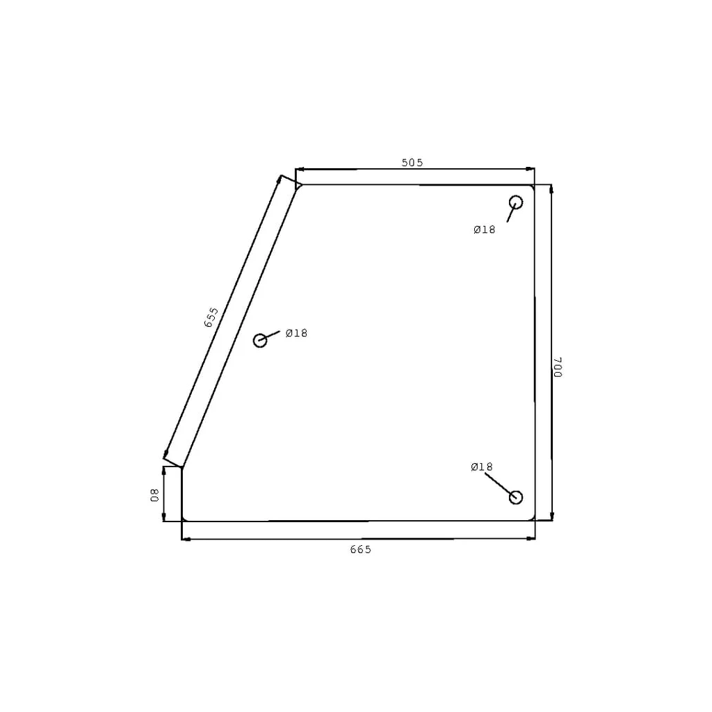 [AMAT2-274292] Geam ușă superior D6004T