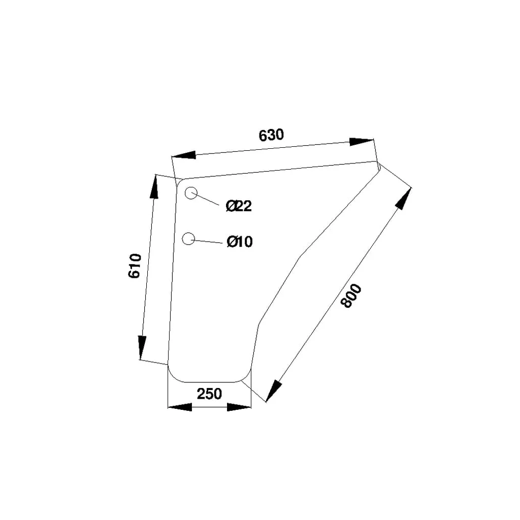 [AMAT2-274971] Geam de ușă, inferior D7103