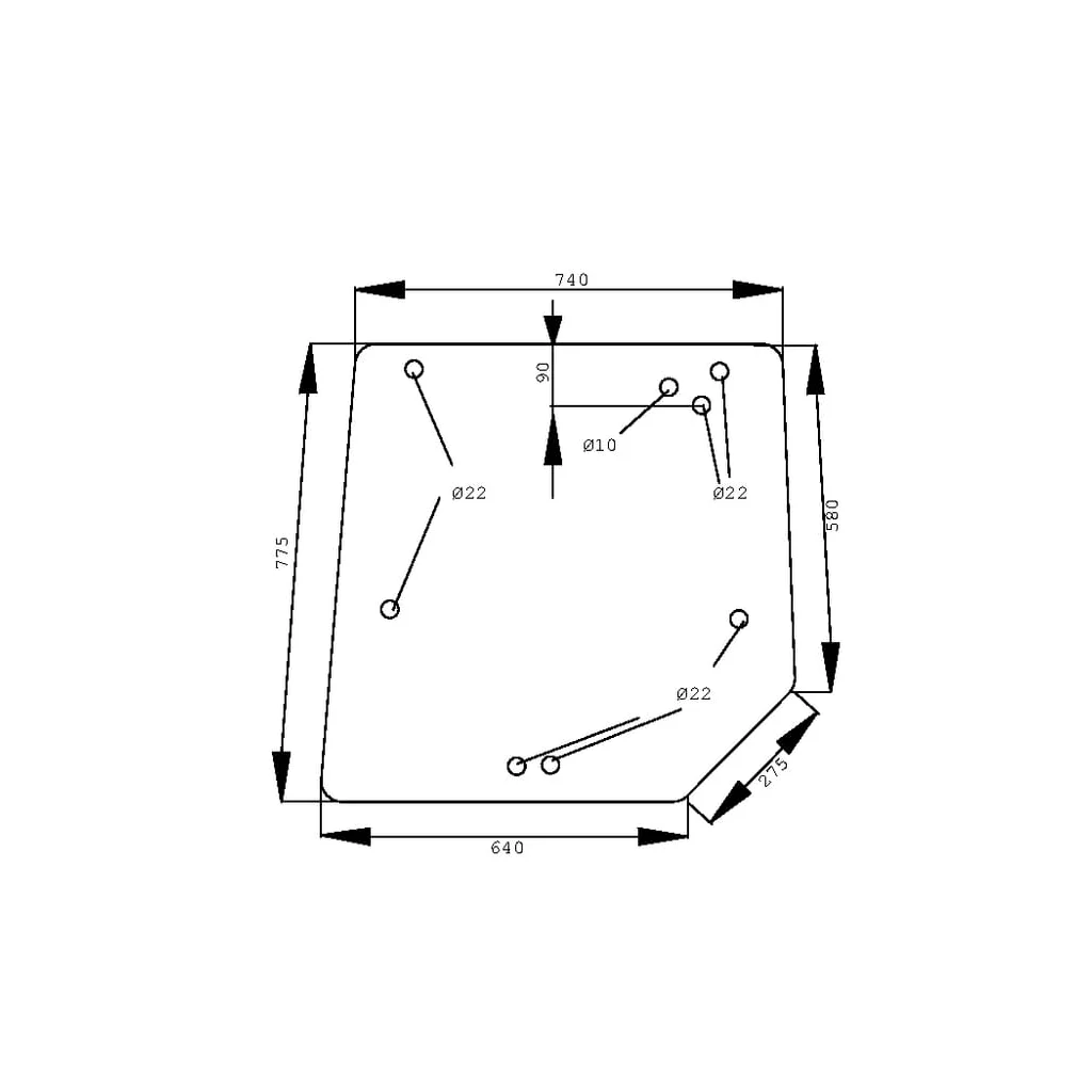 [AMAT2-275109] Geam spate superior D6942