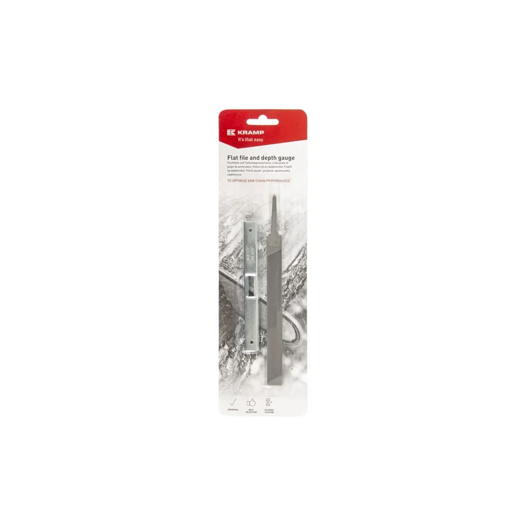 [AMAT2-276224] Pilă plată cu indicator de adâncime în ambalaj blister de carton DGFF001KR