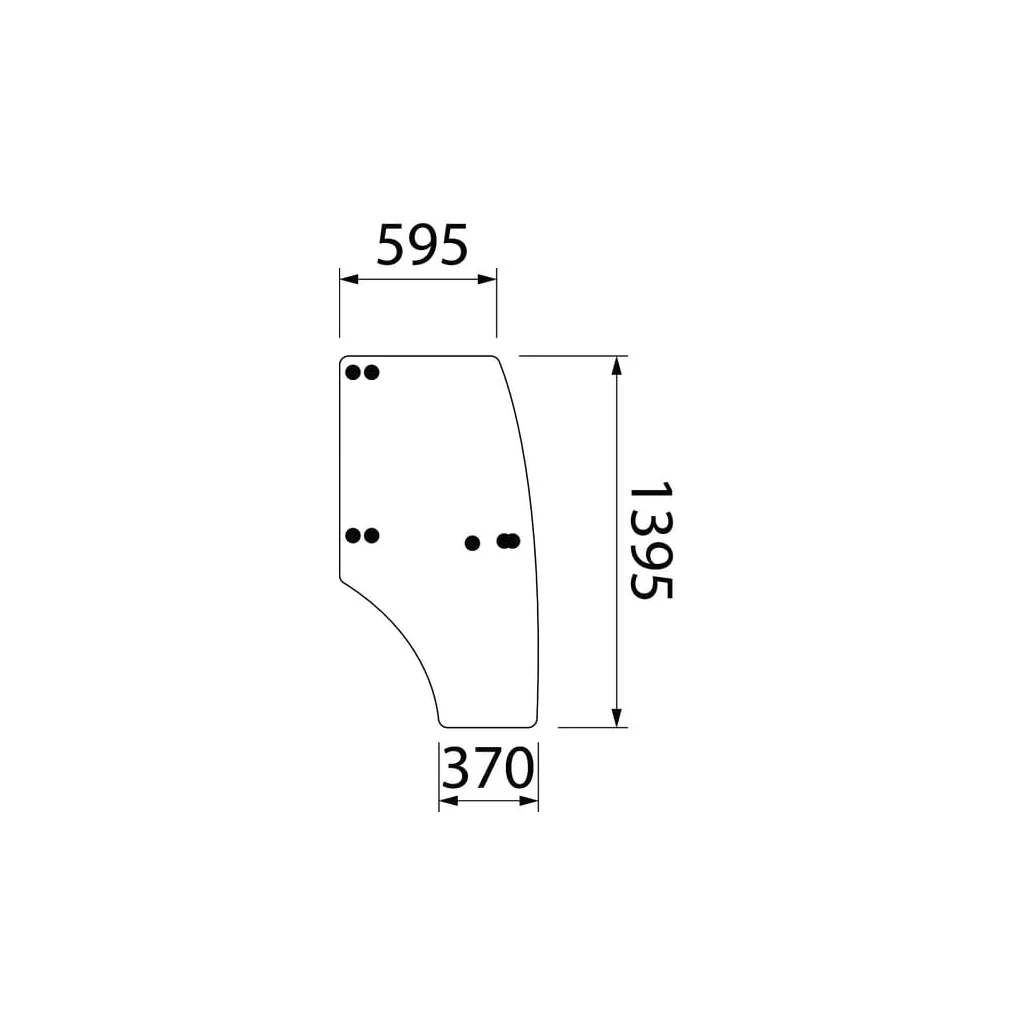 [AMAT2-283432] Geam de ușă complet ER387924N