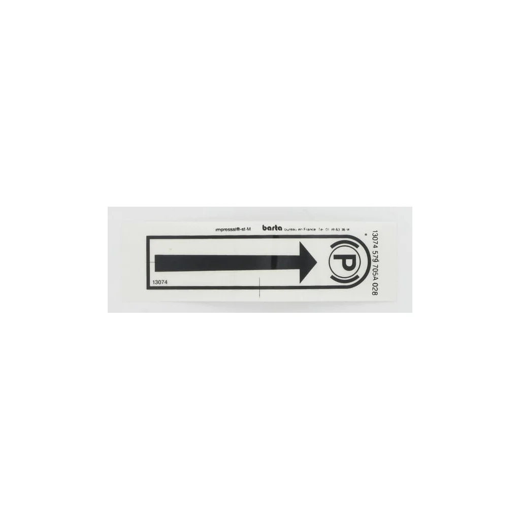 [AMAT2-284357] Autocolant "Frână de parcare" ET13074