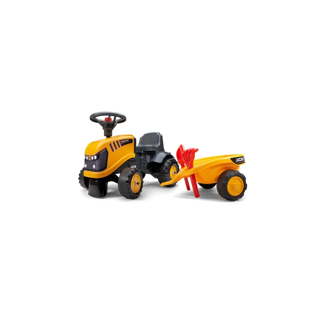 [AMAT2-294495] Tractor de jucărie Baby JCB cu remorcă, furcă și lopată F215C