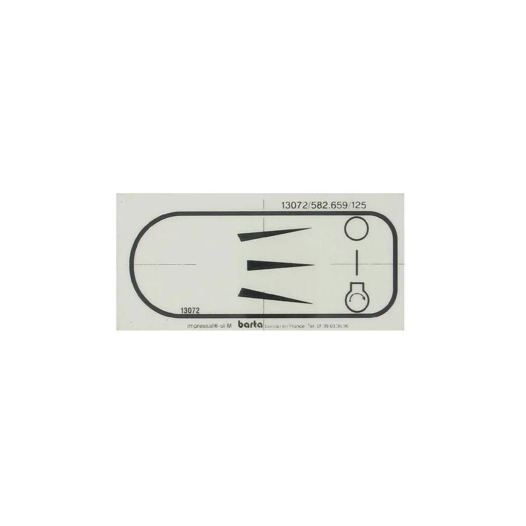 [AMAT2-284666] Autocolant pentru cheie ET13072