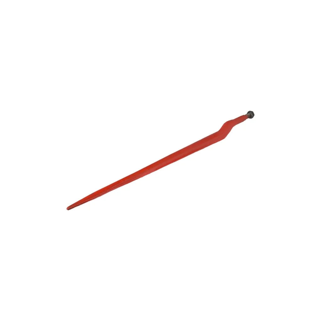 [AMAT2-301554] Dinte încărcător frontal curbat: Secțiunea T dublu de 62 mm 35x890 mm, vârf plat cu piuliță M22x1,5 mm, roșu, Battista Porteri FT486833