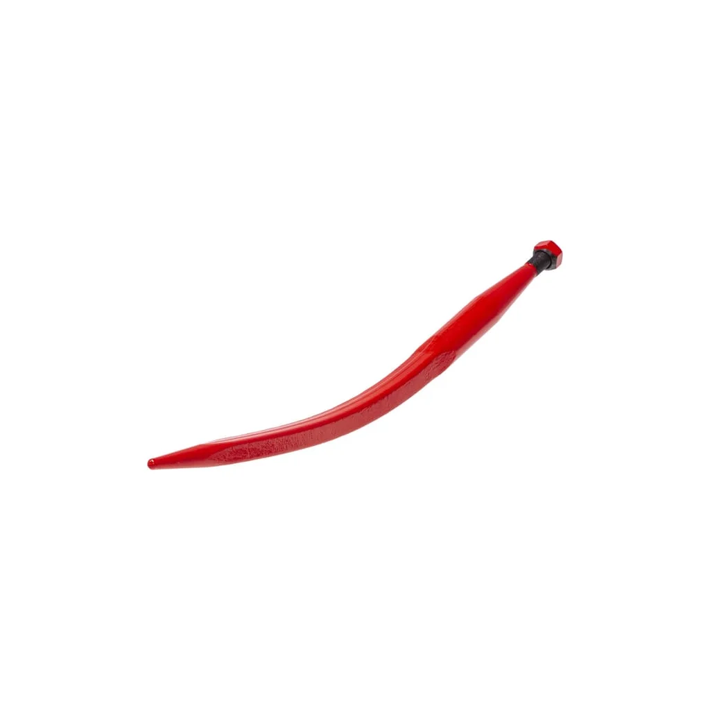 [AMAT2-301865] Din	 de încărcător, curbat, secțiune pătrată 36x680mm, vârf ascuțit cu piuliță M20x1.5mm, roșu FT42KR