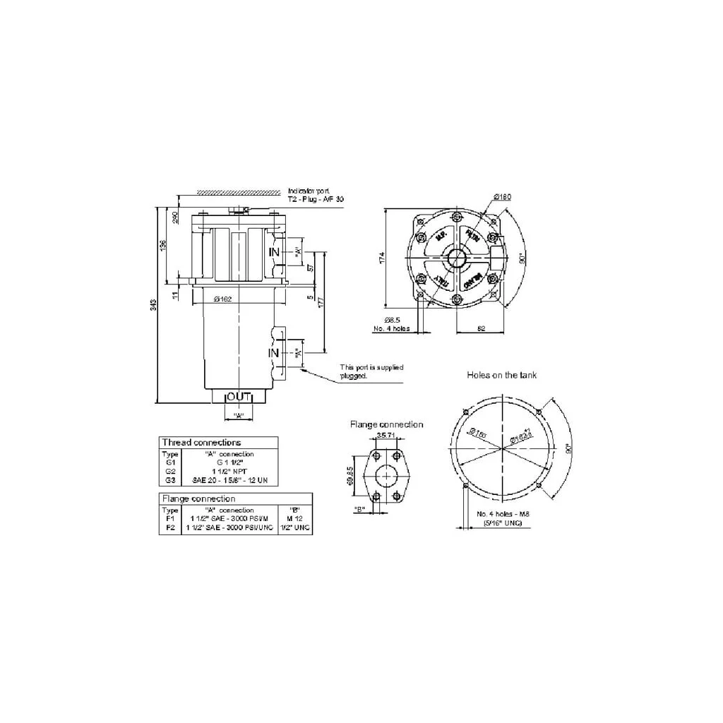 [AMAT2-301145] Filtru de retur FRI 250-B-A-G1-A10N76 FRI250A10N76