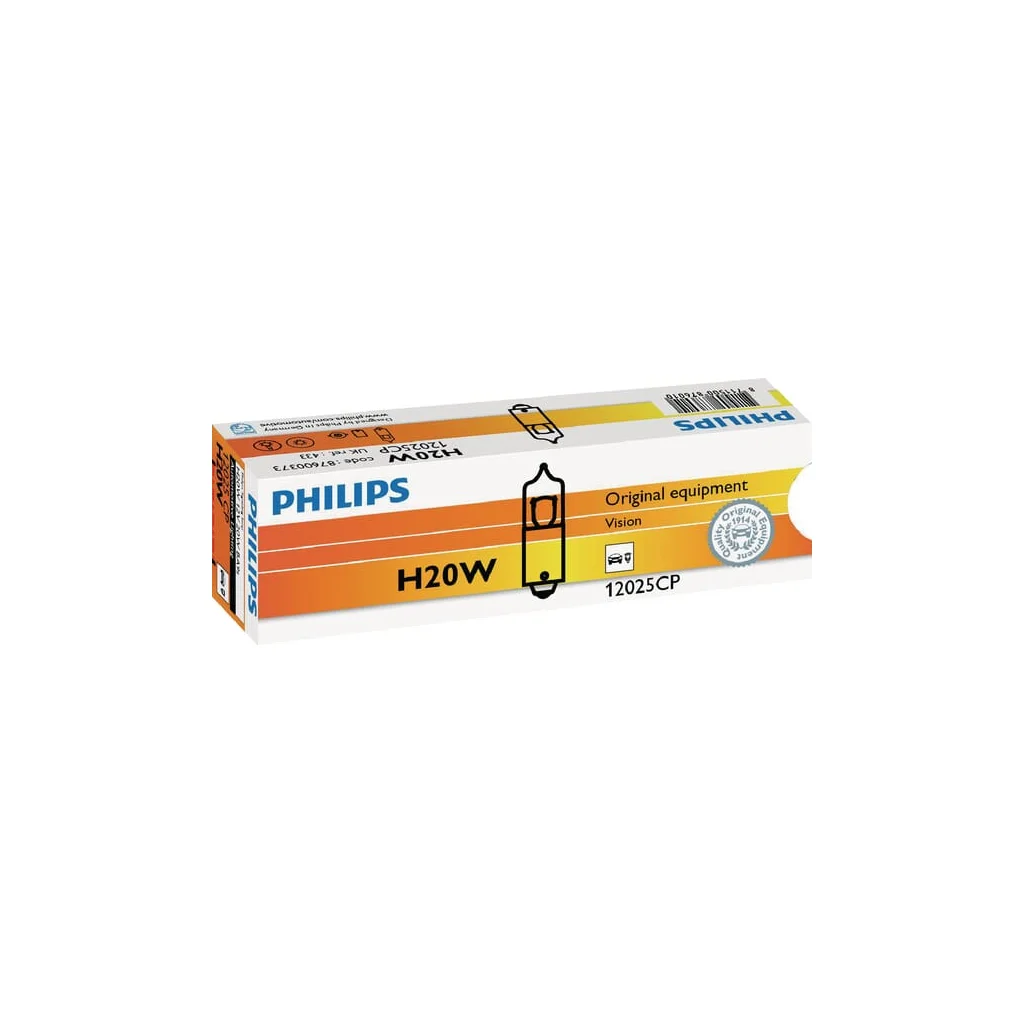 [AMAT2-309168] Bec convențional H20W 12V 20W BA9s Philips GL12025CP
