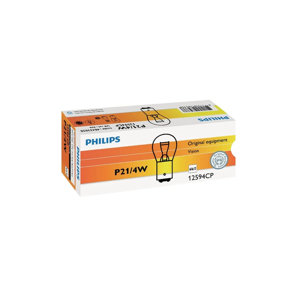 [AMAT2-309214] Bec convențional P21/4W 12V 4W/21W BAZ15d Philips GL12594