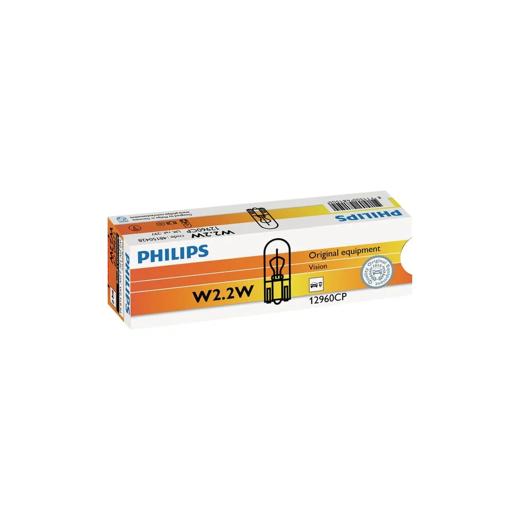 [AMAT2-309401] Bec convențional W2.2W 12V 2.2W W2.1x9.5d Philips GL12960CP