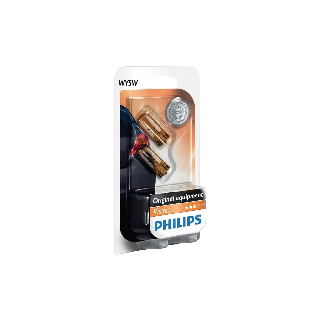 [AMAT2-309661] Bec tub incandescent WY5W 12V 5W W2.1x9.5d galben Philips GL12396NAB2