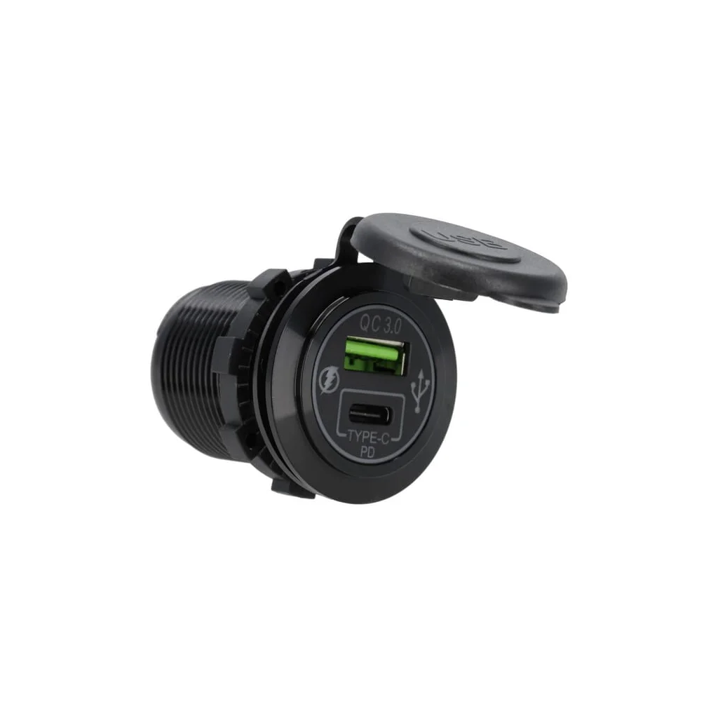 [AMAT2-310935] Mufă USB-C + USB-A 12/24V pentru montare încastrată GSM051