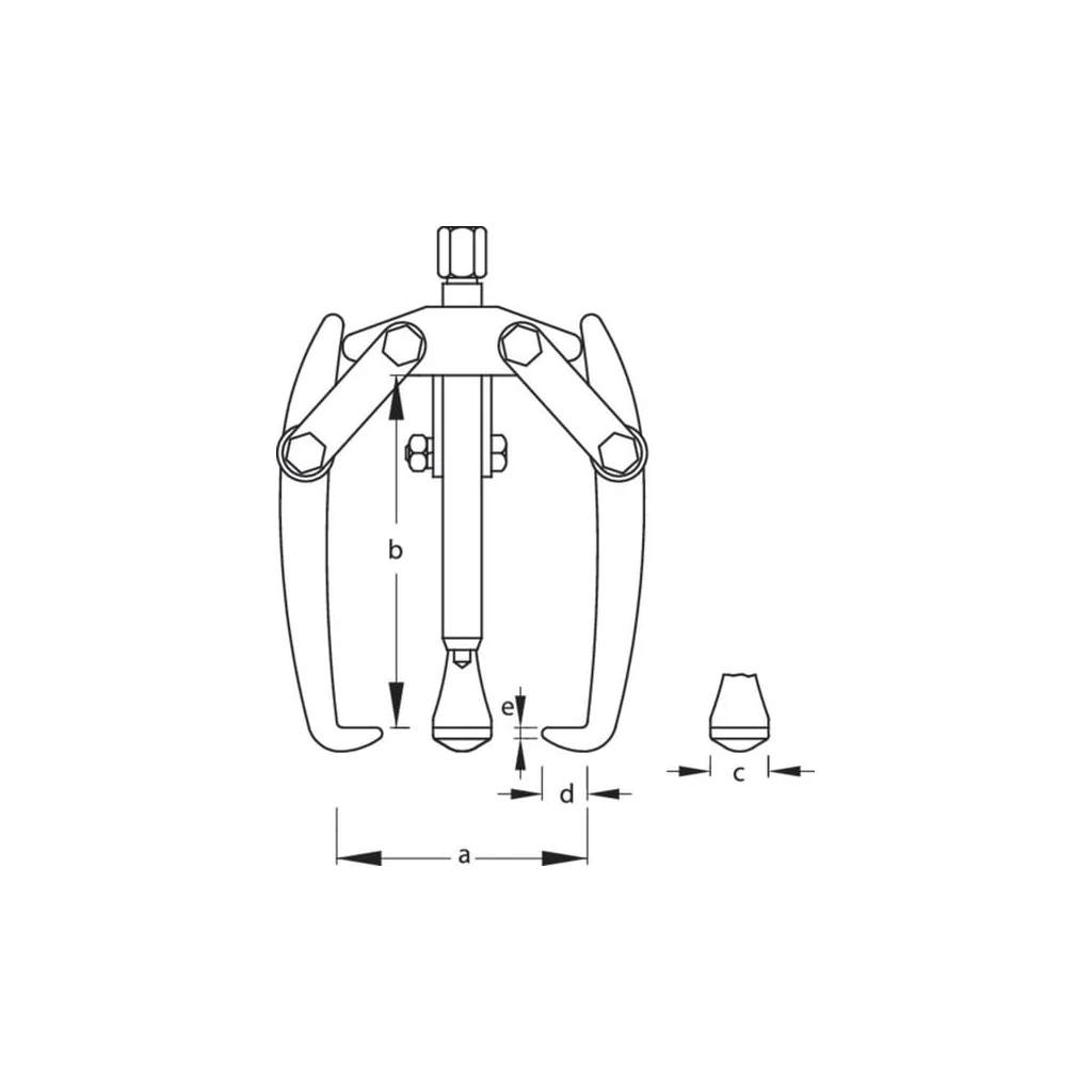 [AMAT2-315376] Extractor 3 braţe 80mm HG1130
