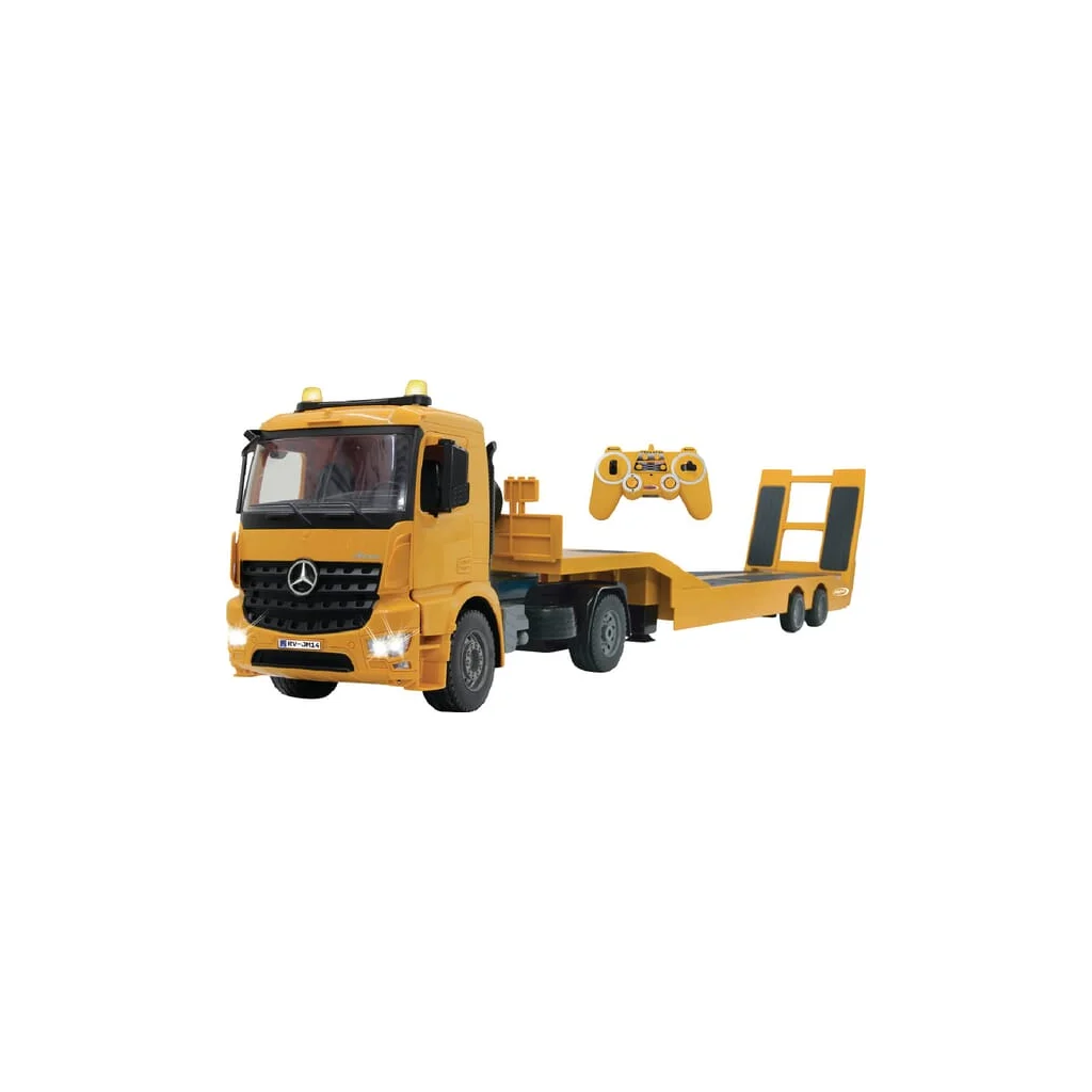 [AMAT2-321054] Camion Mercedes Acros cu remorcă platformă joasă și telecomandă JA405107
