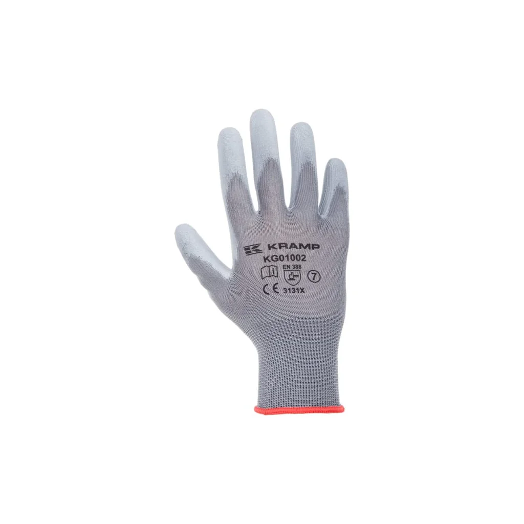 [AMAT2-324233] Mănuși de lucru 1.001 11/2XL, pachet de 3, gri, Protect by Kramp KG0100211