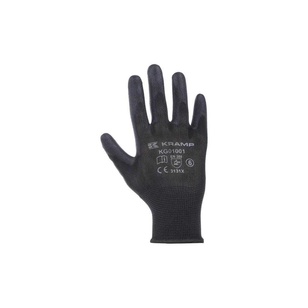 [AMAT2-324863] Mănuși Kramp 1.001 negre 10/XL 12 perechi KG0100110P012