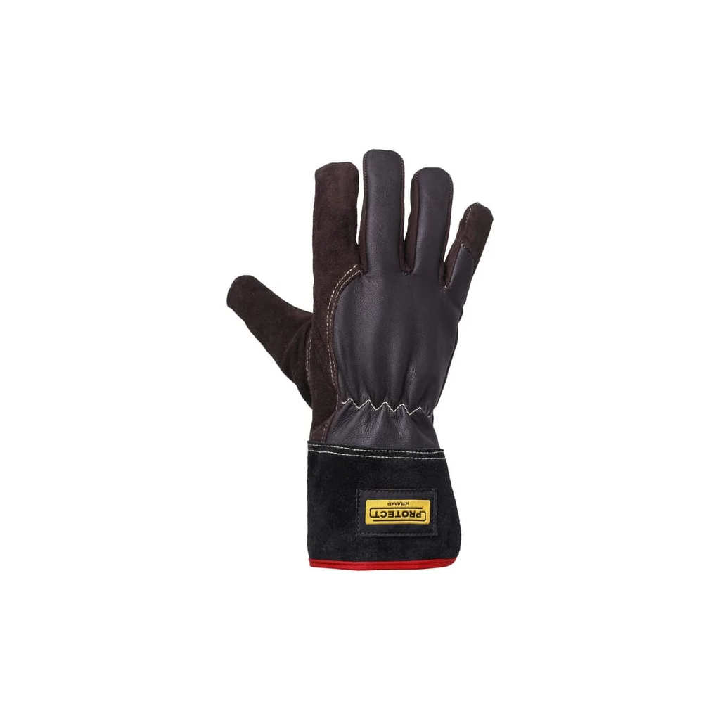 [AMAT2-325550] Mănuși de lucru din piele, neagru, mărimea 10/XL, Protect by Kramp KG0800510