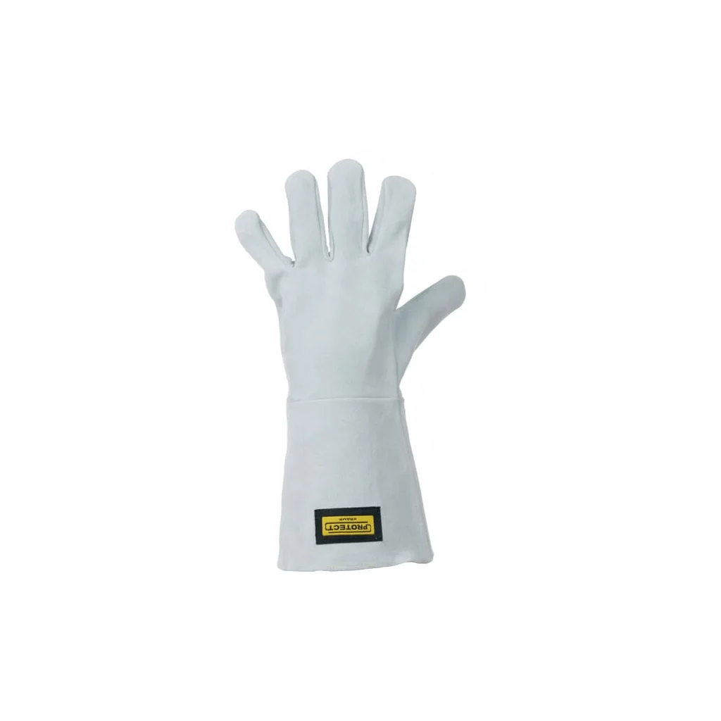 [AMAT2-325964] Mănuși de lucru din piele, gri, mărimea 9/L Protect de la Kramp KG0800209