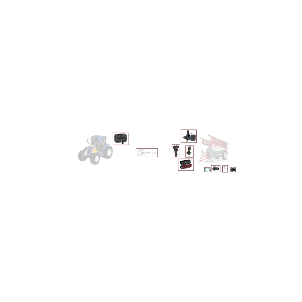 [AMAT2-326582] Kit pulverizator cu 5 secțiuni, cutie de comutare KITC6