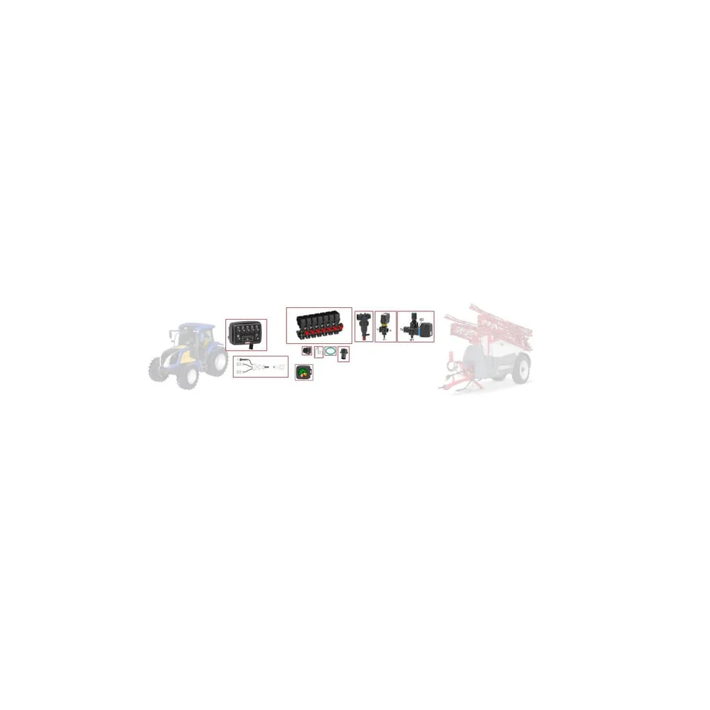 [AMAT2-326707] Kit pulverizator cu 7 secțiuni, cutie de comutare KITC7