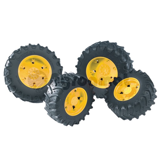 [AMAT3-90039] Set anvelope duble cu jante argintii
