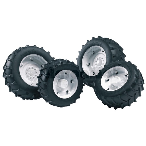[AMAT3-90041] Set anvelope duble cu jante argintii
