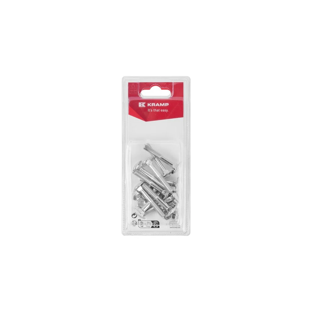 [AMAT2-329779] Șurub cu cap bombat și piuliță M6 x 40mm, 4.6 (10) KR603640P10B