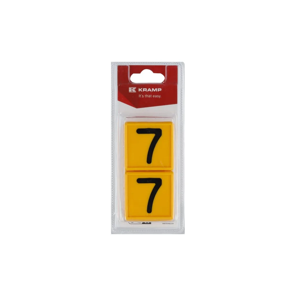 [AMAT2-330210] Plăcuță cu numere Nr:7 (6) KRVV10107P06B